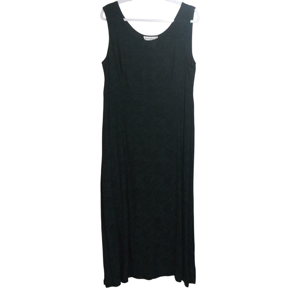 Karin Stevens Vintage Forest Green Fairy Boho Sleeveless Dress Size 16